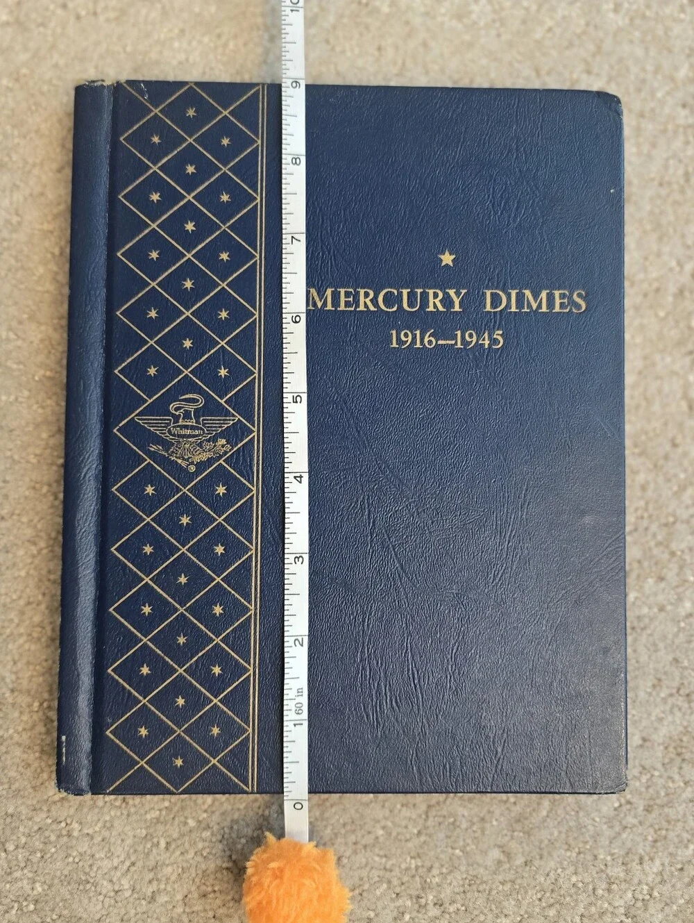 Used Whitman Mercury Dimes 1916-1945 Empty Coin Album Book #9413